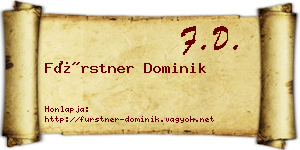 Fürstner Dominik névjegykártya
