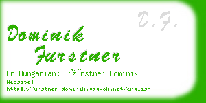 dominik furstner business card